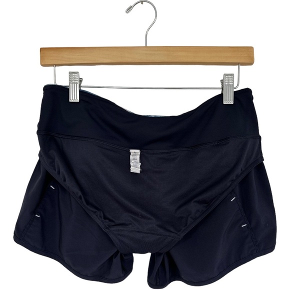 Lululemon Speed Shorts Navy Blue Tidal Waistband Size 6 - Picture 8 of 10